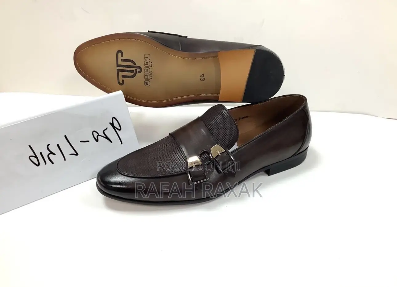 Original Taads Gentle Double Buckle Leather Loafers