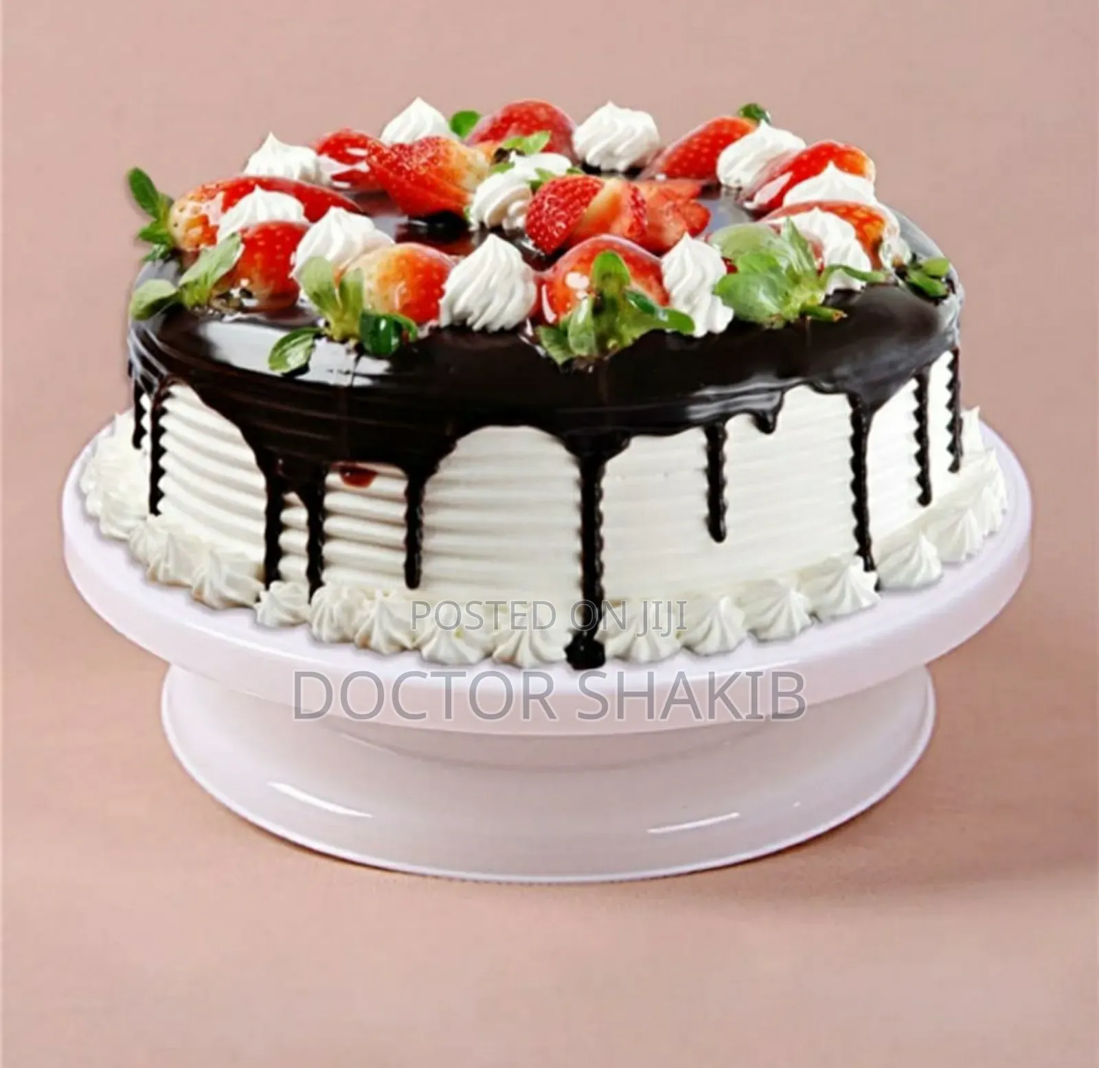 New 28cm Plastic Cake Stand Turntable