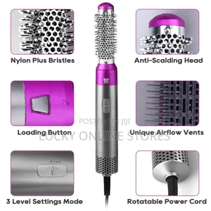 5in1 Hot Air Styler Comb Dryer