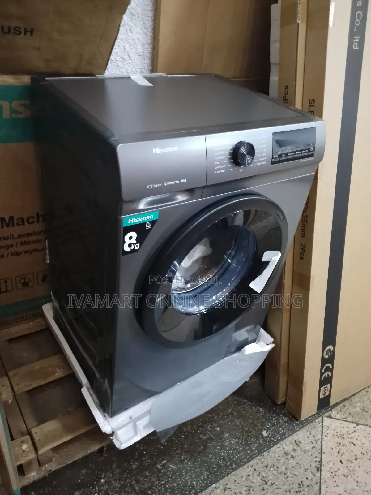 Hisense 8 KGS Washing Machine Front Loader - 3 Yrs Warranty