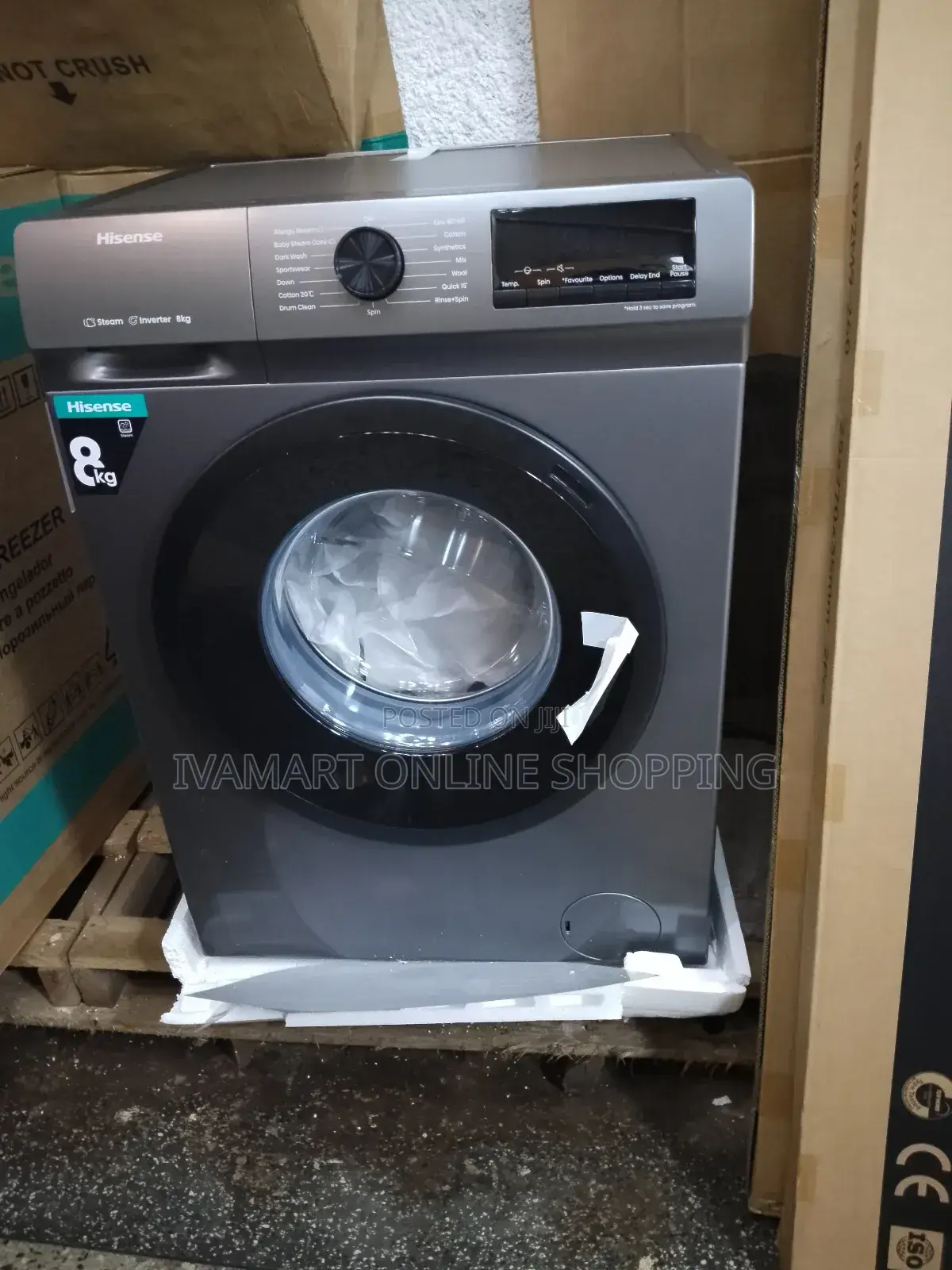 Hisense 8 KGS Washing Machine Front Loader - 3 Yrs Warranty