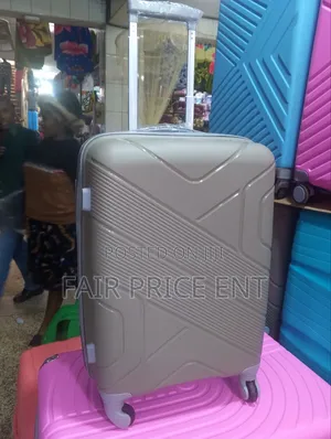 Classy Pure Rubber Plastic Suitcase. Medium.( Gray)