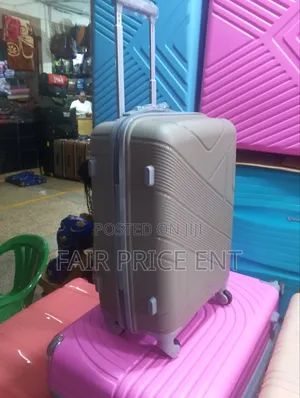 Classy Pure Rubber Plastic Suitcase. Medium.( Gray)