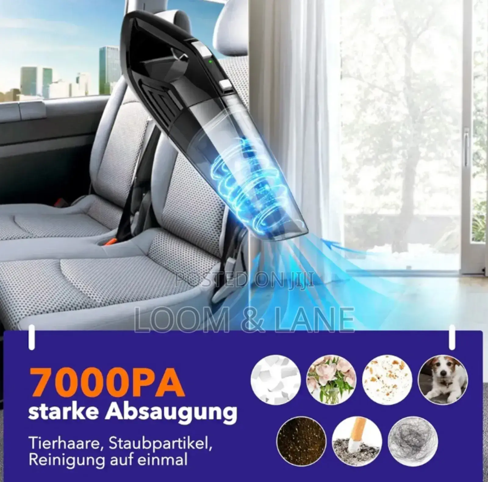 Wireless Black Handheld Vacuum Cleaner