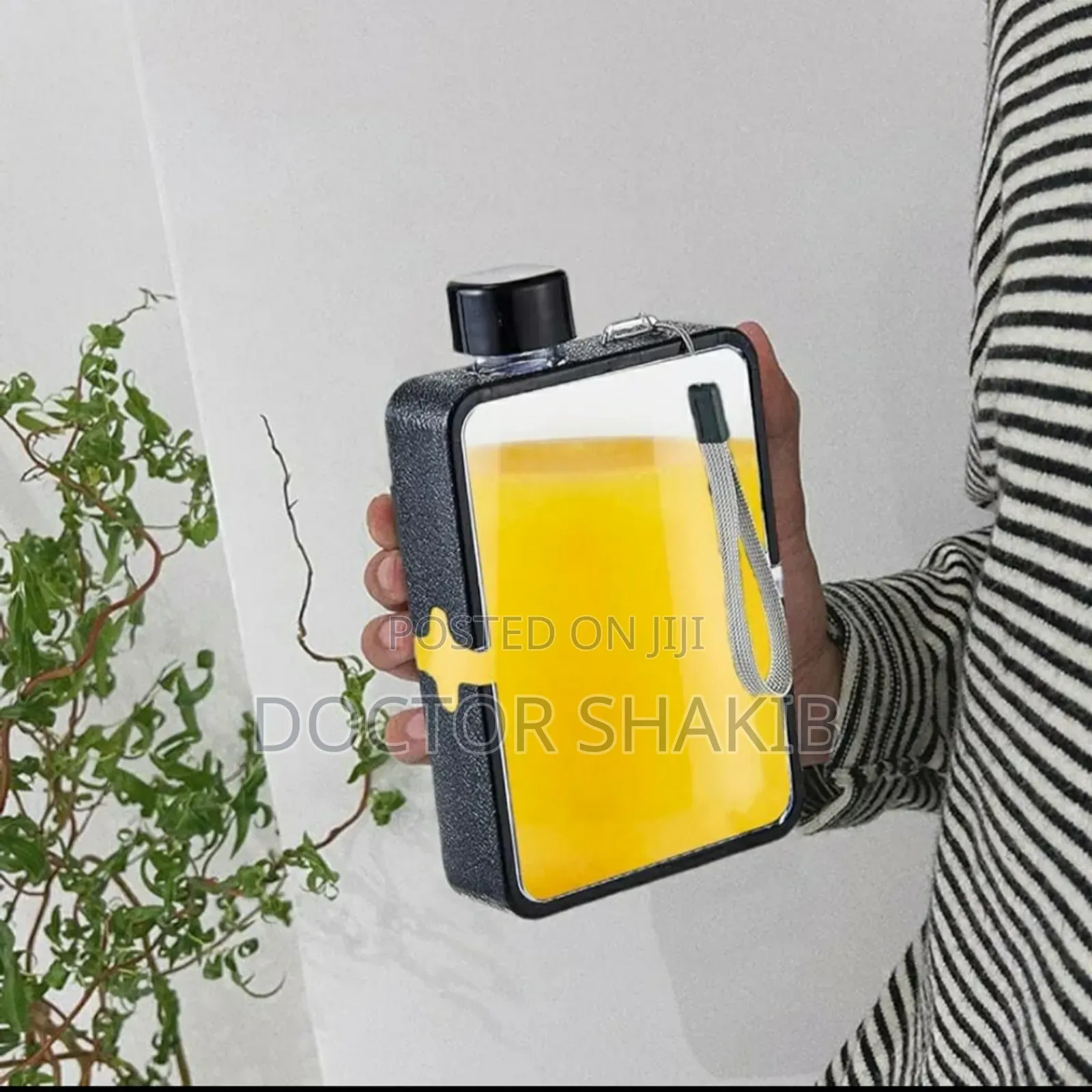 New Flat,Book Shaped Square Water Bottle