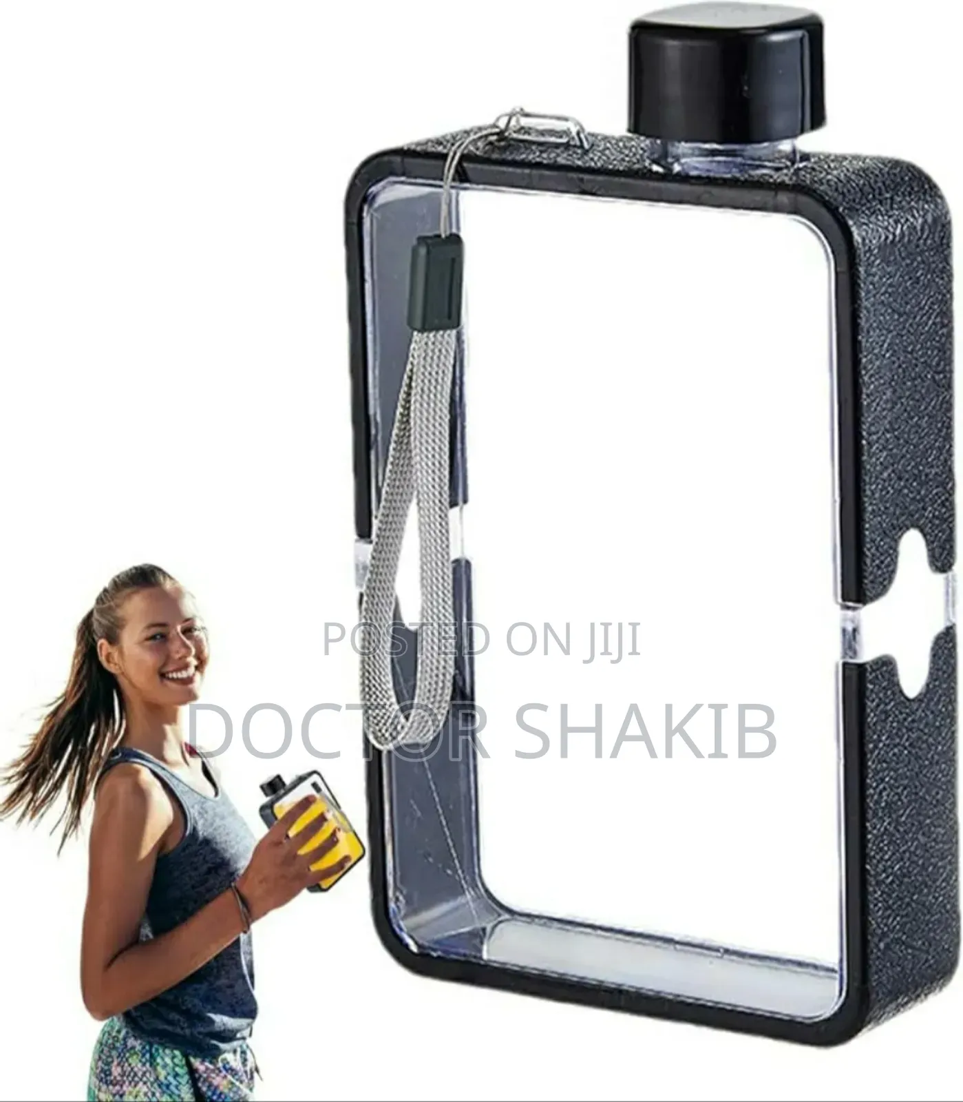 New Flat,Book Shaped Square Water Bottle