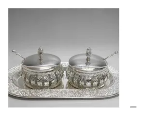 A Set of Silver Plated Serving Bowls