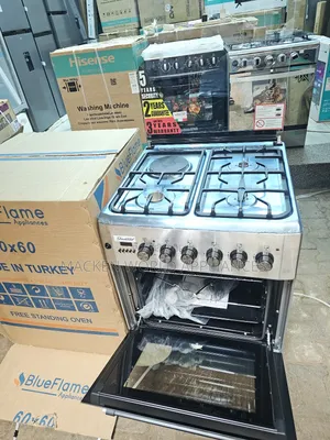 Blueflame Diamond Cooker, 60x60cm, 3 Gas 1 Electric Plate