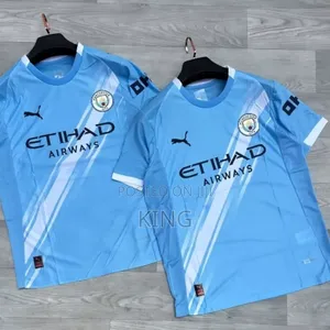 Sporty Manchester City Home Jersey
