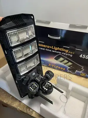 4g Ai Solar 4 Lens Camera + 450watt Lighting Panel 5 in 1"
