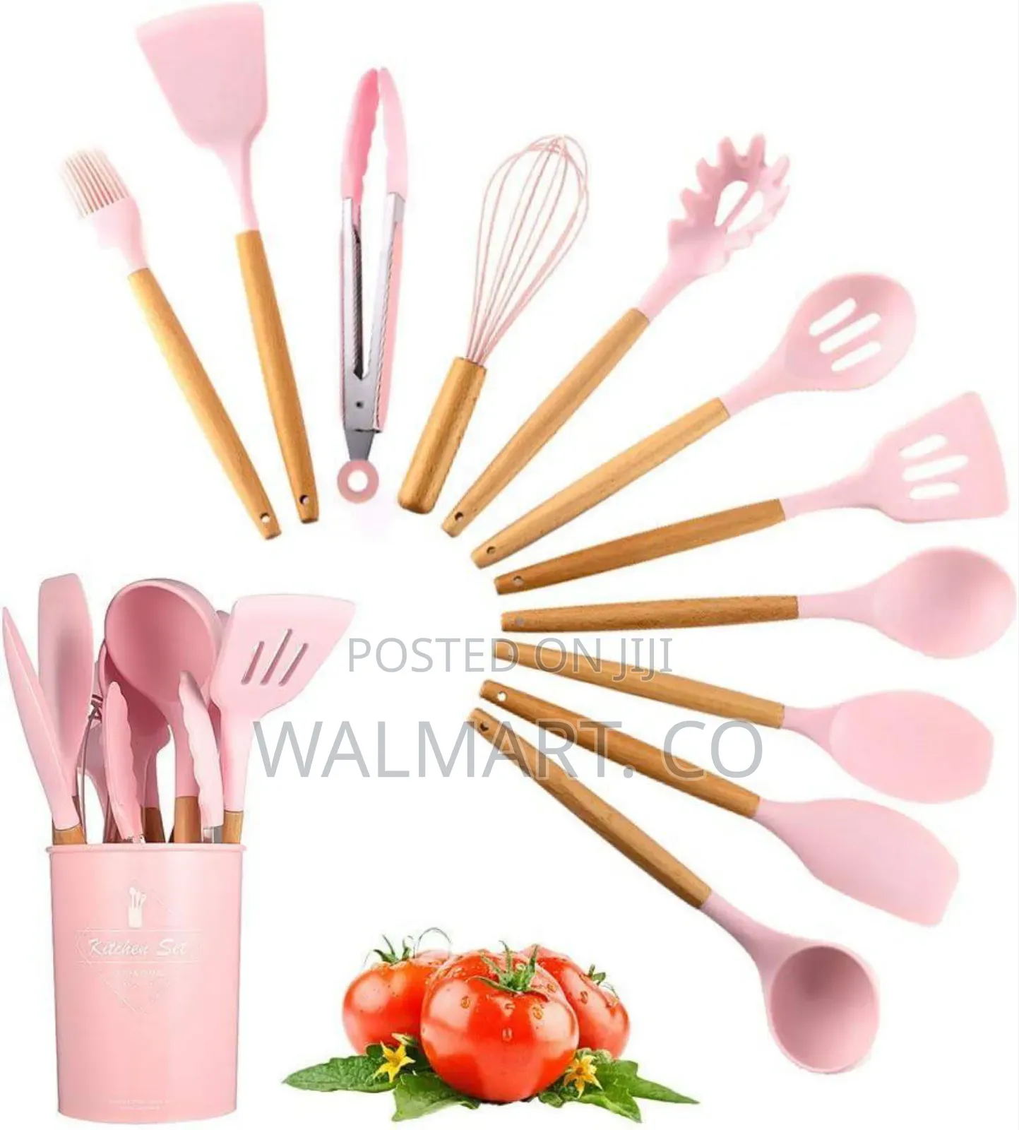 11 Piece Kitchen Utensil Set-Pink