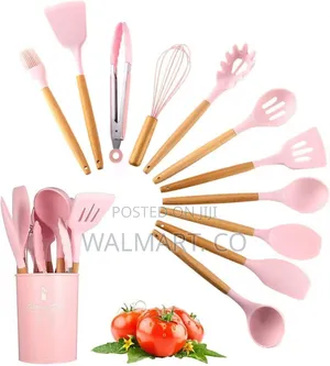 11 Piece Kitchen Utensil Set-Pink