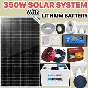 350w Germany Solar System Kit With Lithium Phosphate Battery