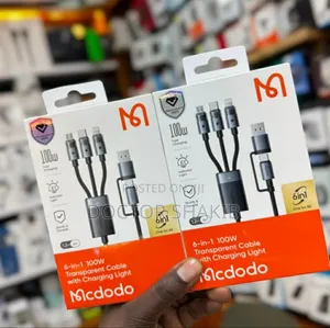New McDodo 6 in 1 Fast Charging 100w Power Drive Pd Cable