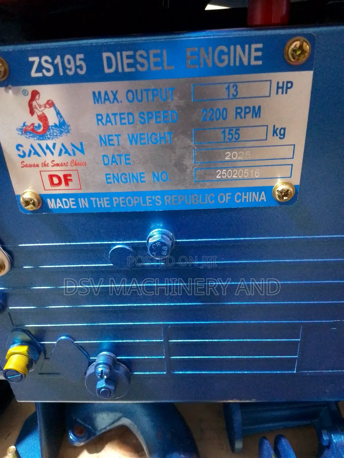 13 Hp Water Cooled Diesel Engine