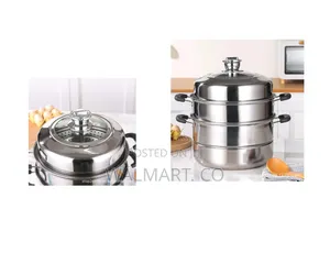 3 Layered Stainless Steel Steamer Pot