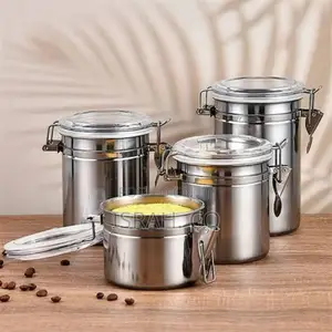 Piece Stainless Steel Canister Storage