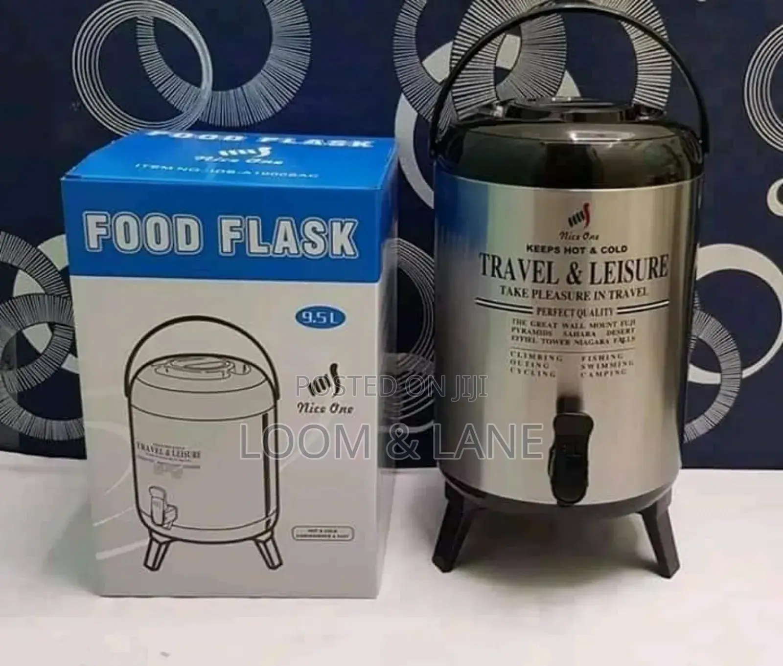 Travel and Leisure Double Tap Flask