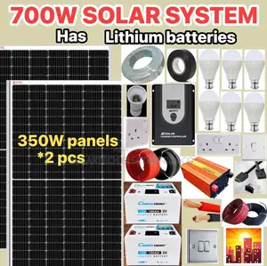 700w Solar Energy System Kit / Includes Lithium Ion Battery