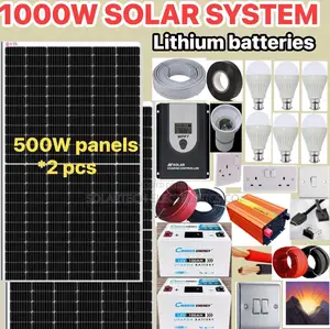 1000w Solar Energy System / Includes Lithium Ion Batteries