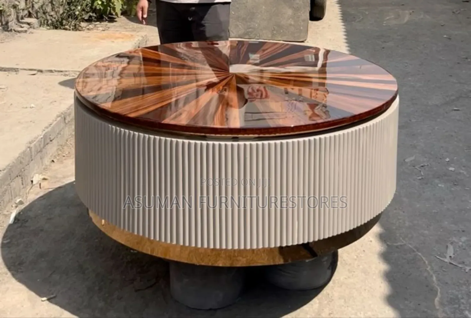 Natural Wood Centre Table Call Us On