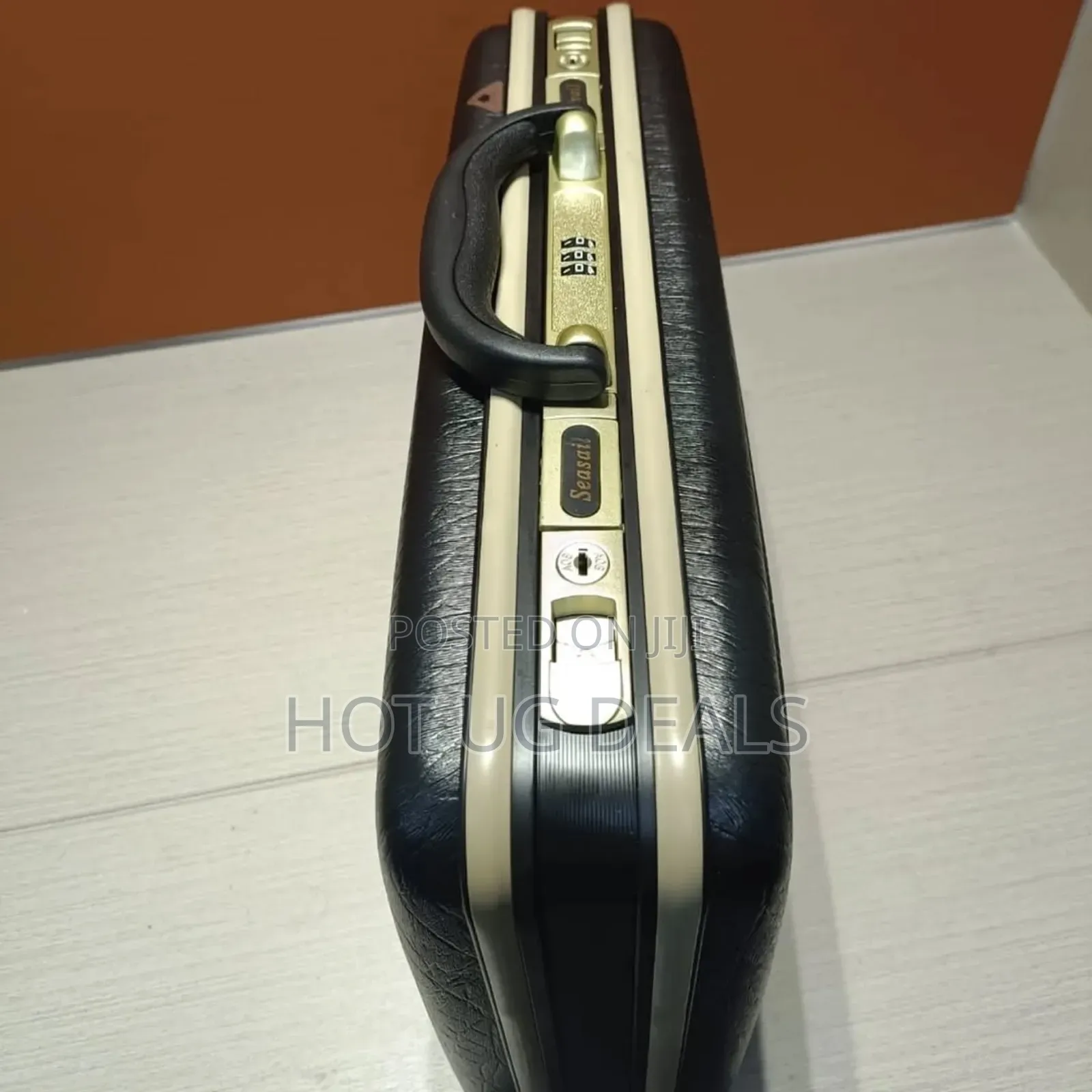 3pcs Coffee Laptop Briefcase With Code Lock' Men's Gift