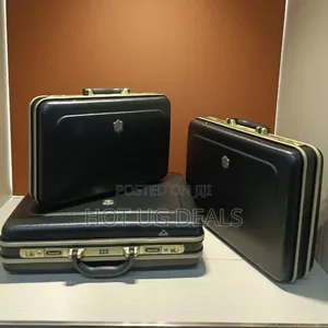 3pcs Coffee Laptop Briefcase With Code Lock' Men's Gift