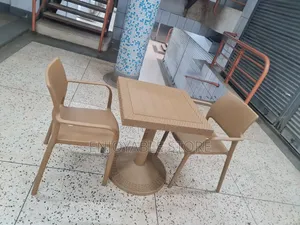 Square Bar/Restaurant Table and Chairs Plastics