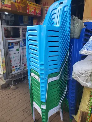Plastic Chairs White,Green and Blue