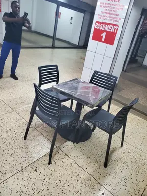 Square Table and Chairs Plastic Set