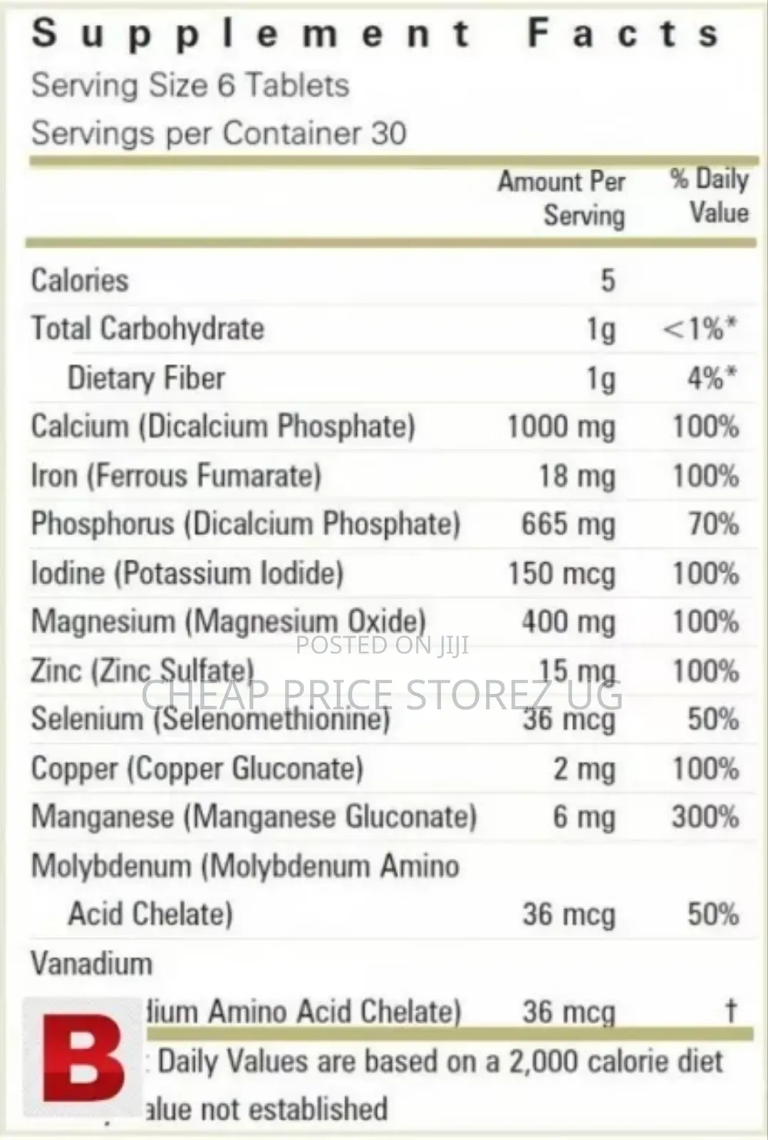 Forever Nature-Min Multi-Mineral Formula 180 Tablets Kosher