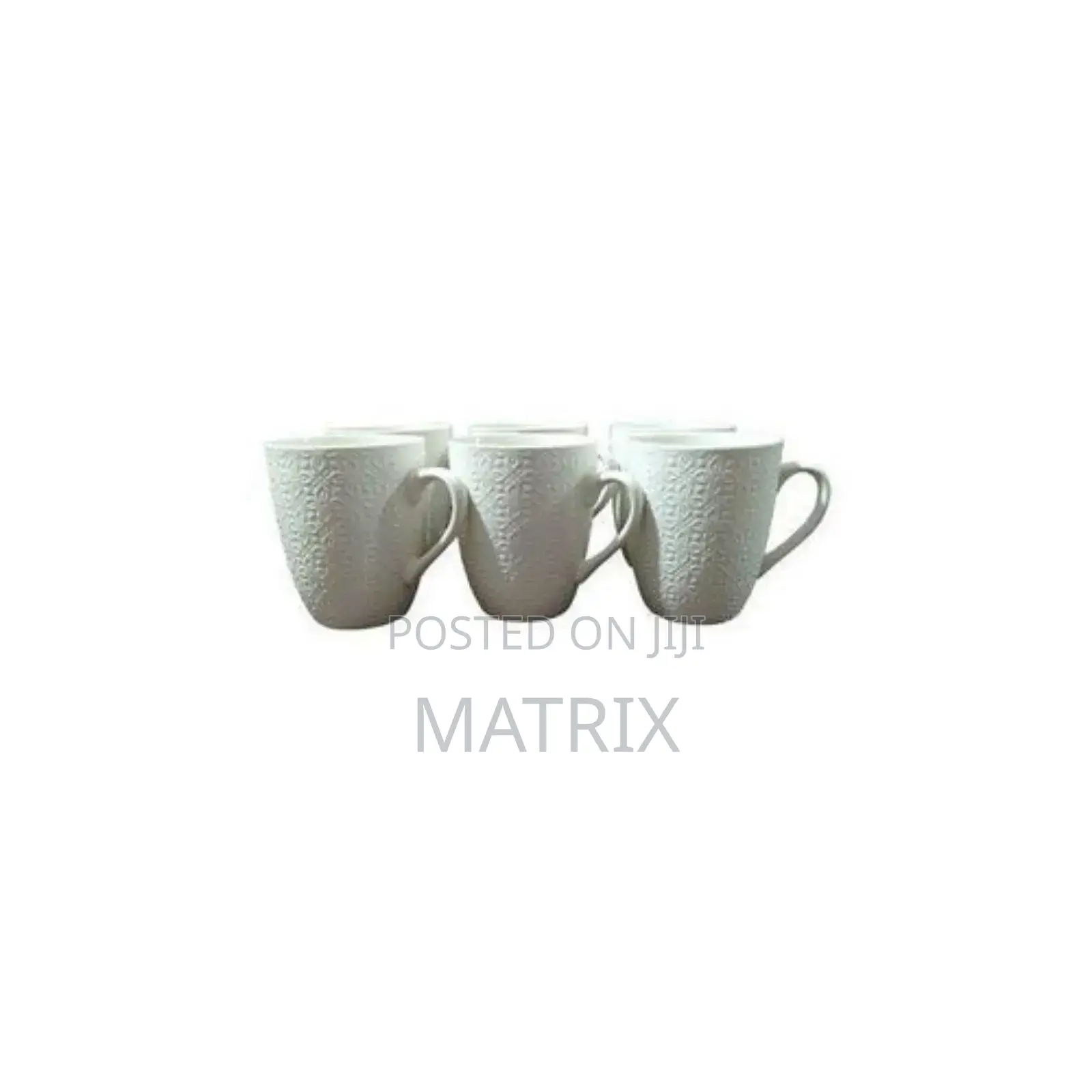 6 Pieces Set of Tea Coffee Cups - White
