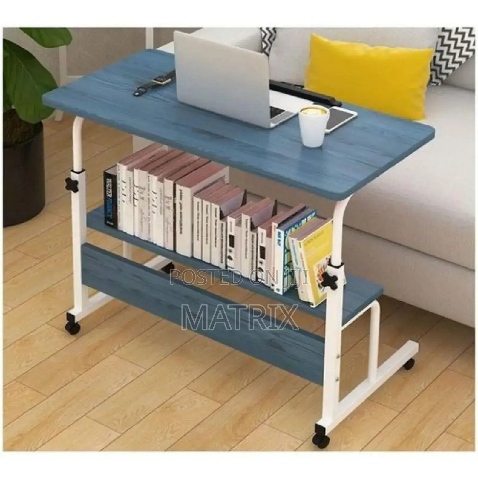 Adjustable Overbed Mobile Computer Work Table Workstation