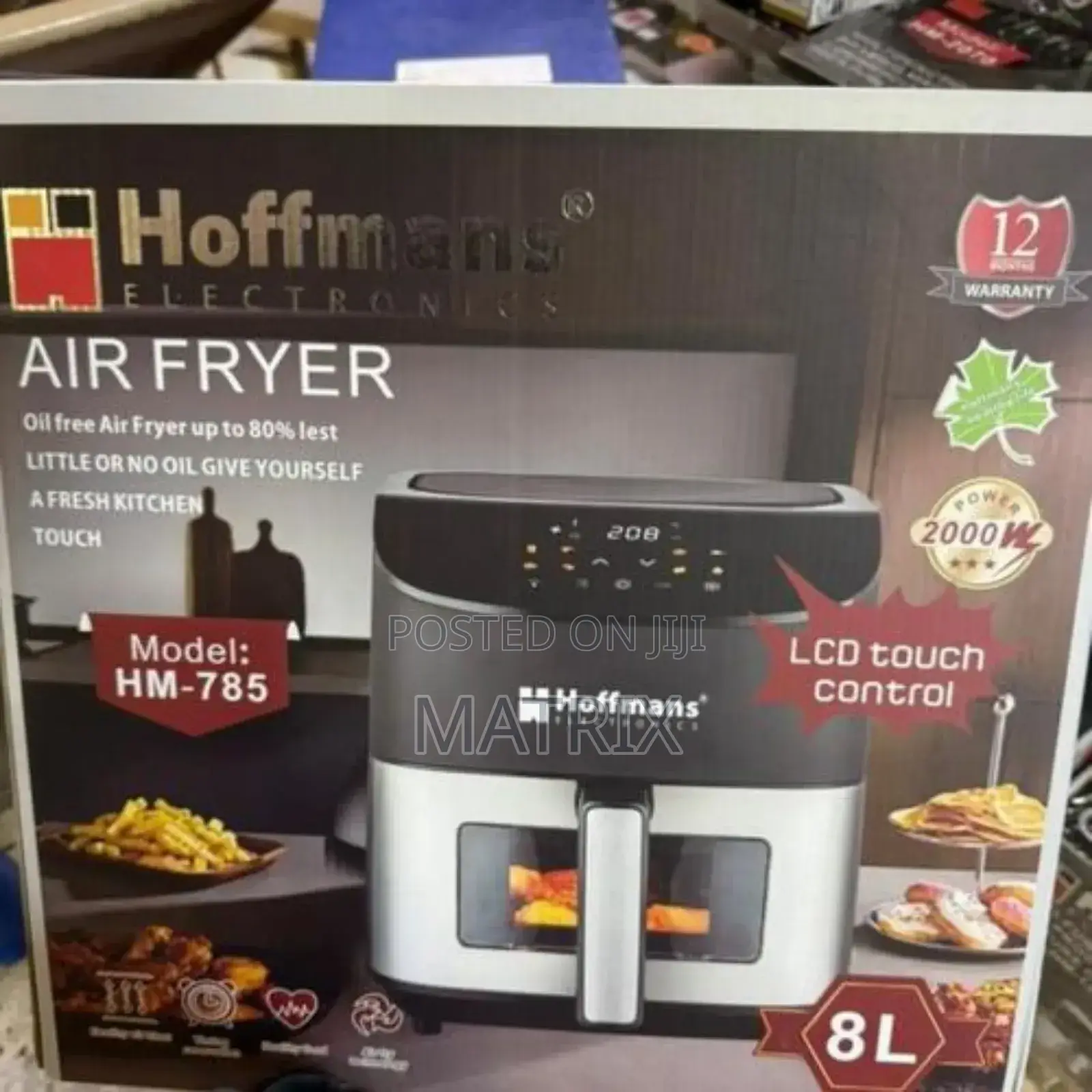Hoffmans 8l Digital Electric Airfryer / Air Fryer