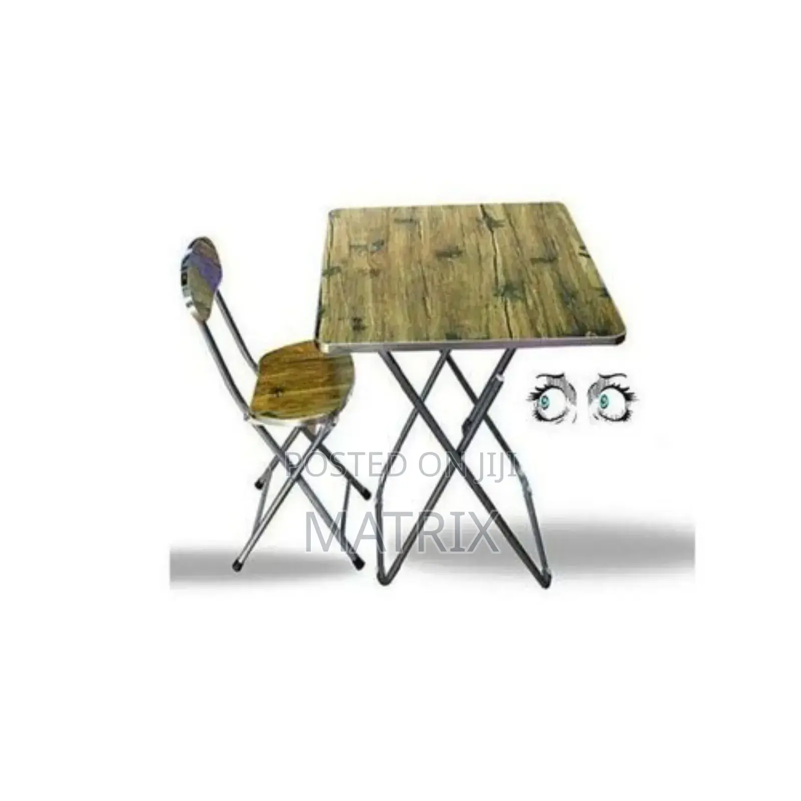 Full Set Folding / Foldable Reading / Dining Table and Chair