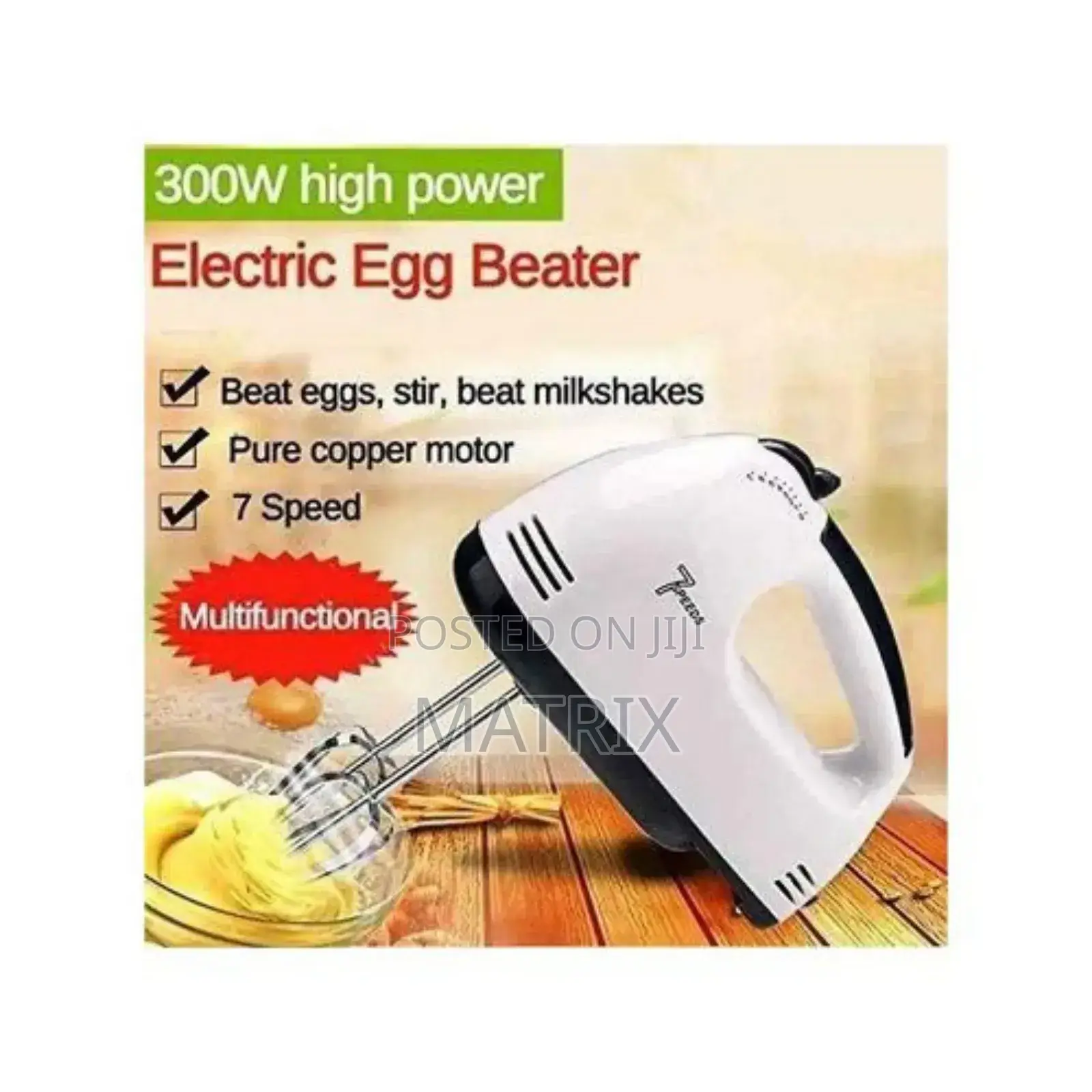 7 Speed Electric Hand Mixer 260w