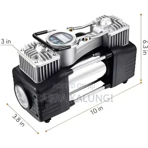 Car Air Compressor Pump With Digital Display Gauge Light