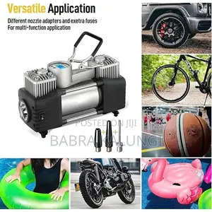 Car Air Compressor Pump With Digital Display Gauge Light