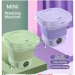 Portable Mini Washing Machine - Green/Purple