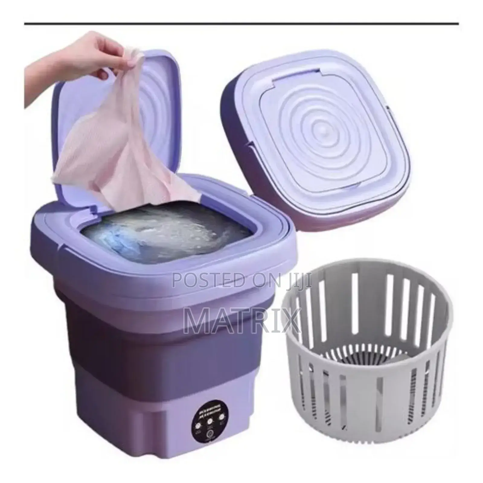 Portable Mini Washing Machine - Green/Purple