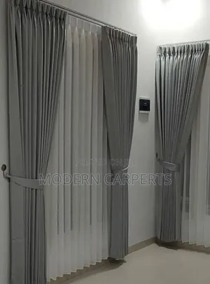 Grayish Modern Executive Curtains