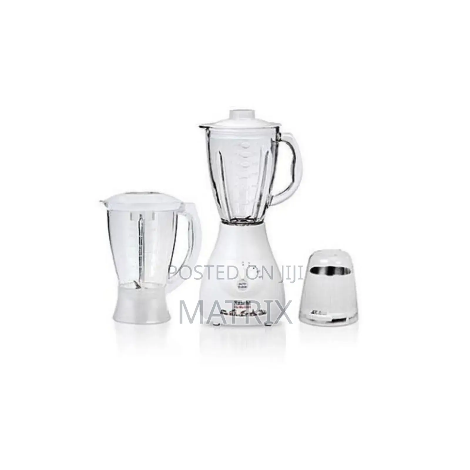 Saachi 3 in 1 Double Jar Blender, Grinder, Auto-Clean