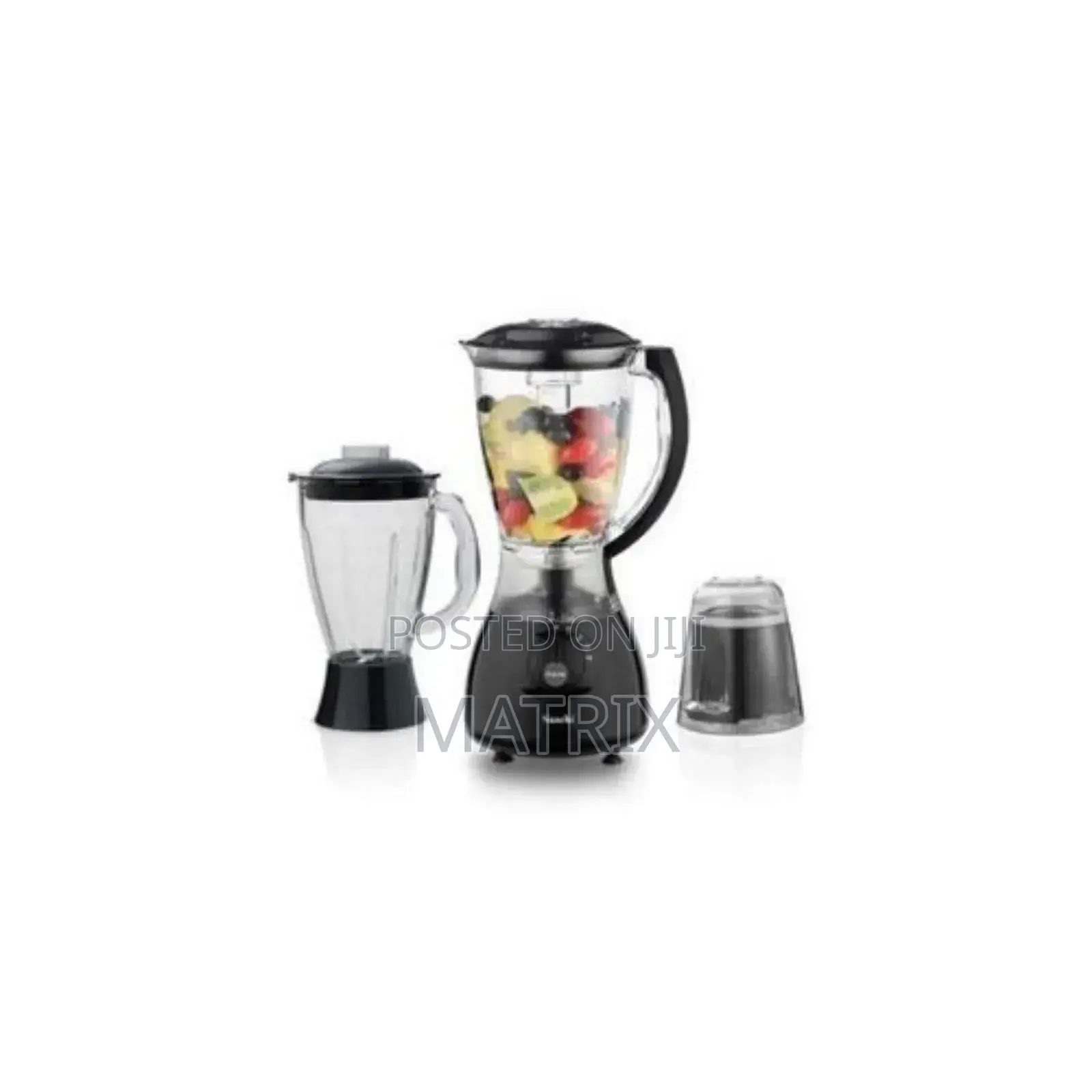 Saachi 3 in 1 Double Jar Blender, Grinder, Auto-Clean