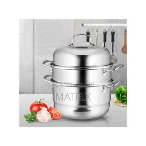Stainless Steel Food Saucepan And Steamer Soup Pot
