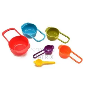 6pcs Kitchen Measuring Spoons - Multicolour
