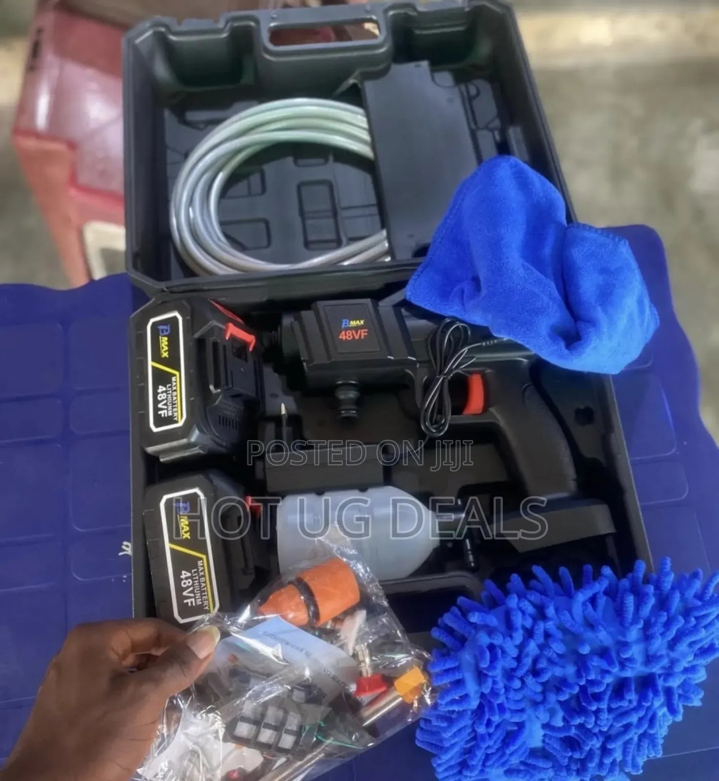 48v Rechargeable Battery Car Pressure Washer Gun Two Battery