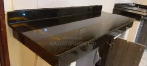 Black Kitchen Work Tops