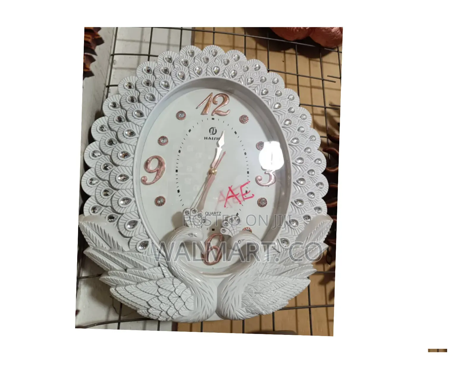 Peacock White Classy Wall Clock
