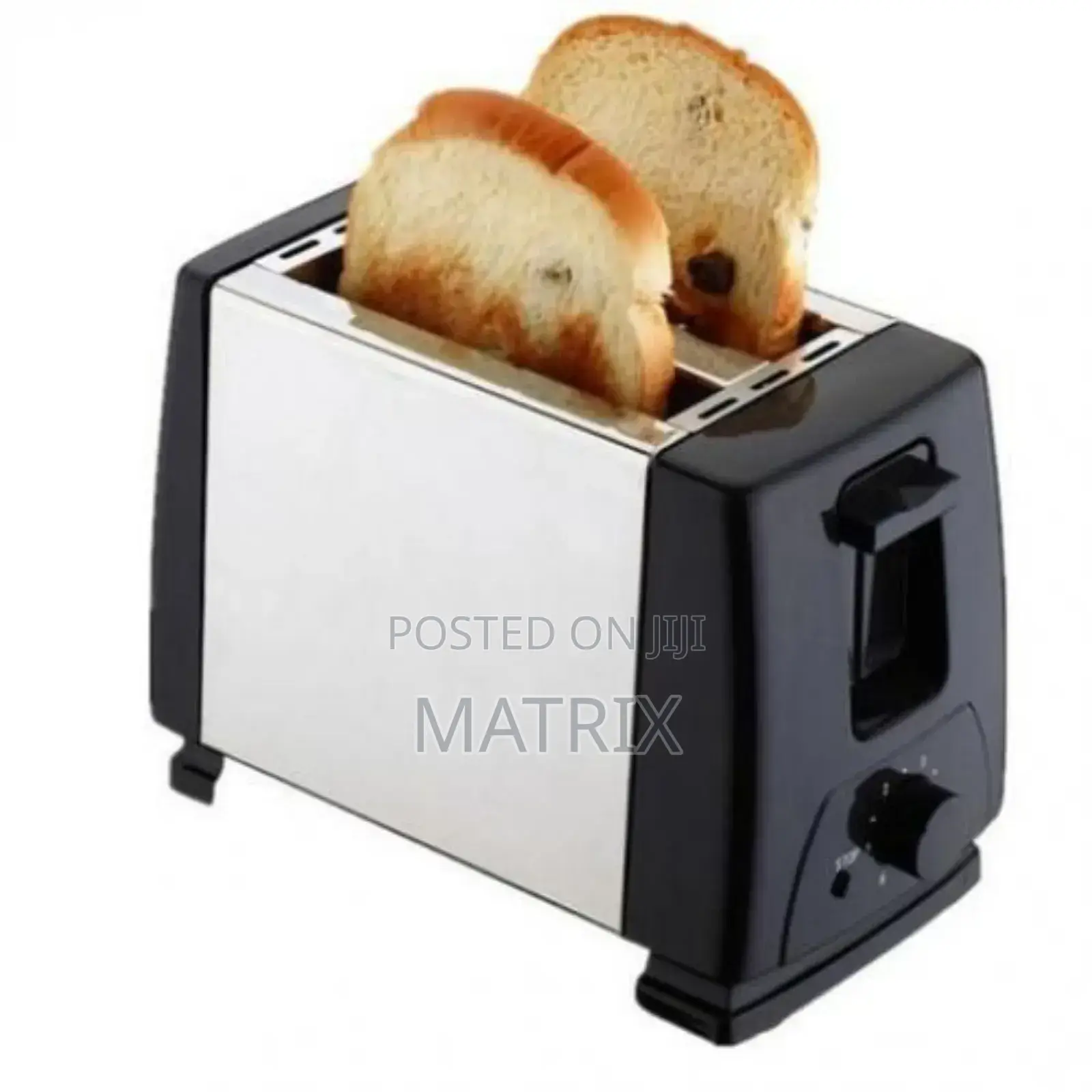 2 Slice Bread Toaster - Black/White