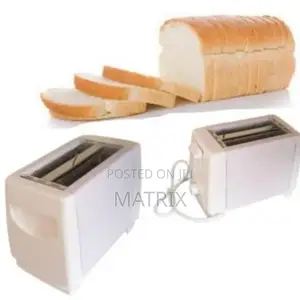 2 Slice Bread Toaster - Black/White